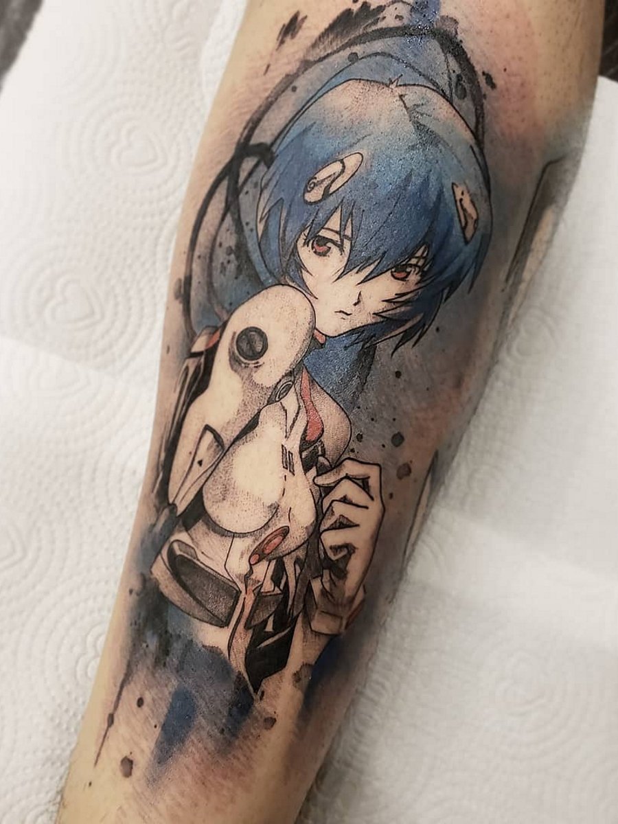Rei Ayanami His 1st tattoo  anime tattoos florida fyp orlando    431 Views  TikTok