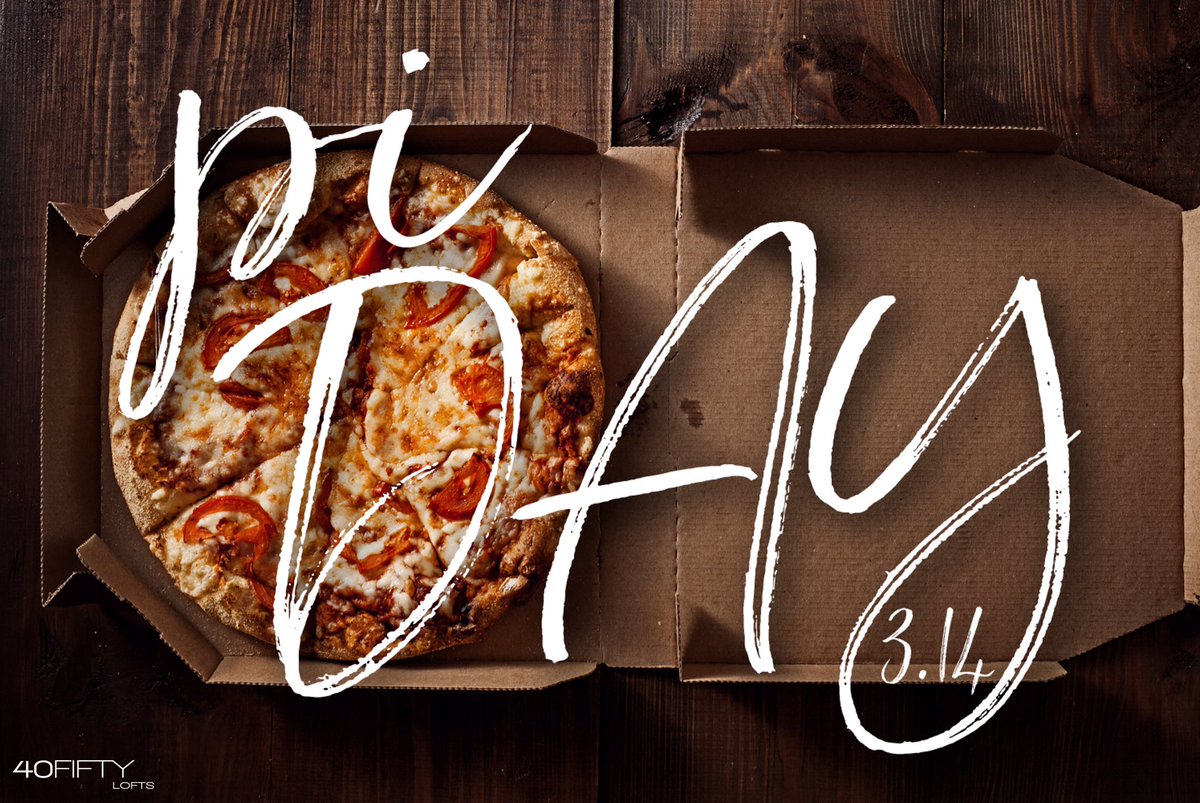 4050LOFTS's tweet image. Meet us in the clubhouse today at noon for free pizza to celebrate Pi Day! 🍕🎉