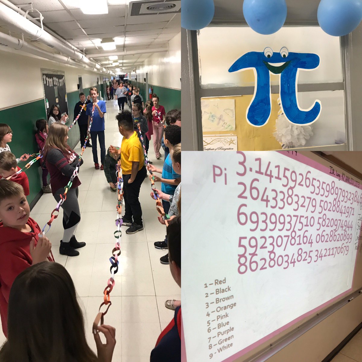 KMitchell5th's tweet photo. HAPPY PI DAY! Teamwork makes the dream work! @TazewellElem1 #TCPSTeaches #PiDay2019 https://t.co/ESIf2nZpOl