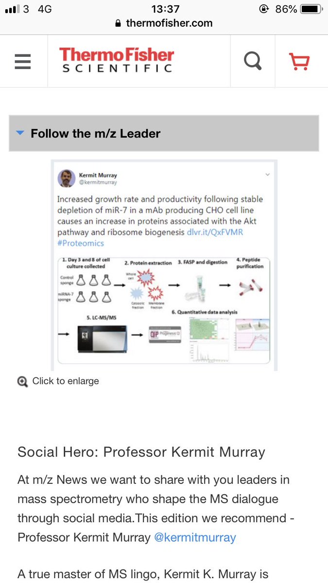 ColemanOrla's tweet photo. When your work appears on @thermosci thanks to @kermitmurray 🎉 https://t.co/i3TgU6Pt2C