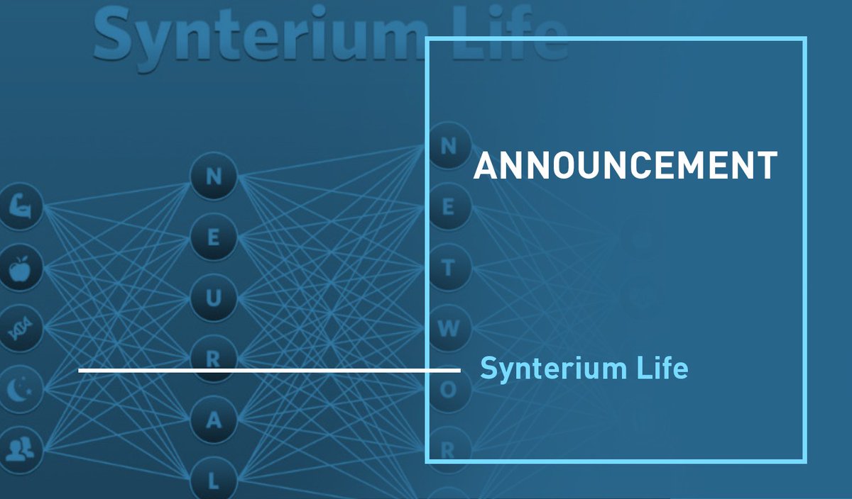 synterium's tweet image. Synterium Life Launch
synterium.com/news/gsg-annou…