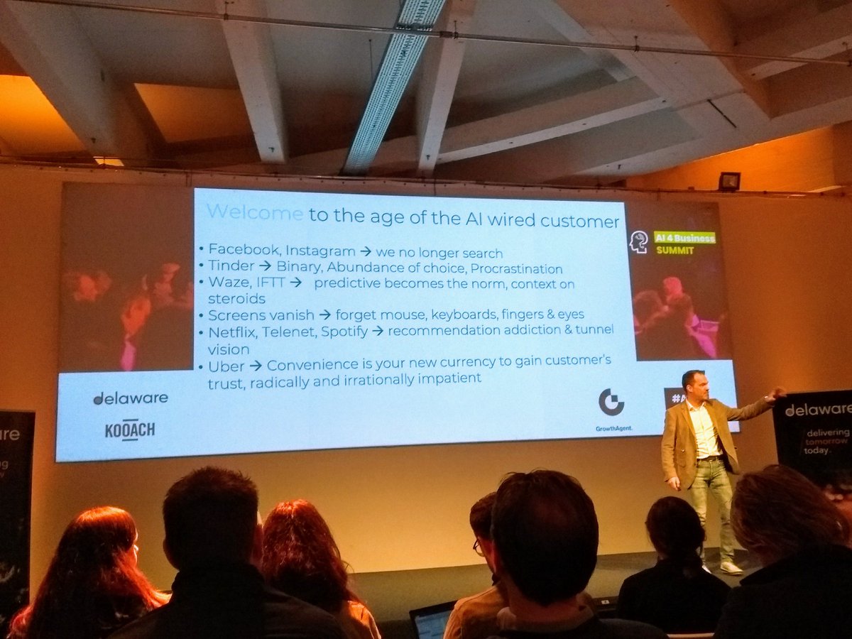 Adshot_io's tweet photo. Interesting talk about AI marketing & sales tools by @Renout #AI4B #Adshot https://t.co/z93p7WmDVm