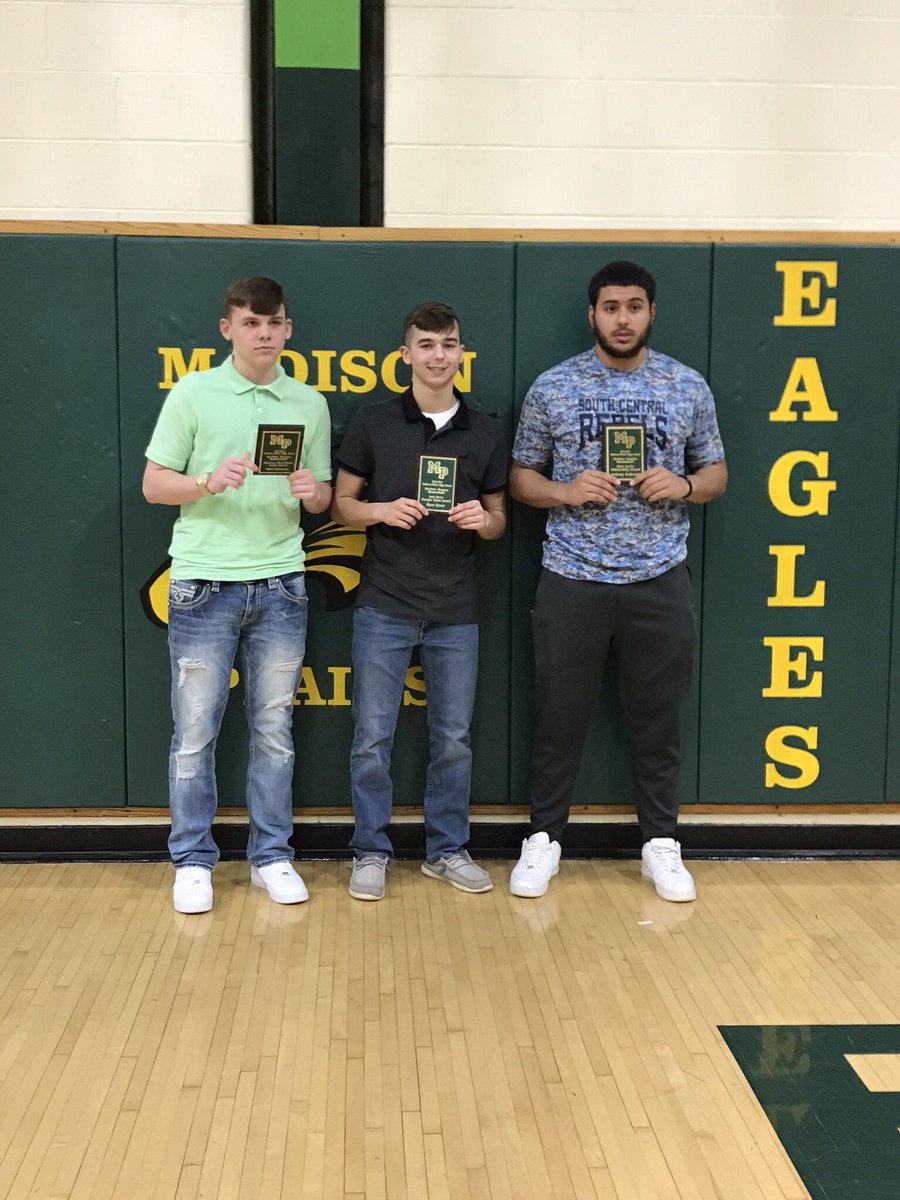 MP_BoysHoops's tweet photo. 2018-2019 Madison Plains Boys Basketball Banquet
The Matthew McCollister Assist Award:
Matt Johnson
The Josh Berry Charges Taken Award:
Ryan Ernst
The Dave Joslin Rebounding Award:
Anthony Holbrook
#HonorThePast #MPBasketball #BurnTheBOATS https://t.co/8zWLKCpUm0
