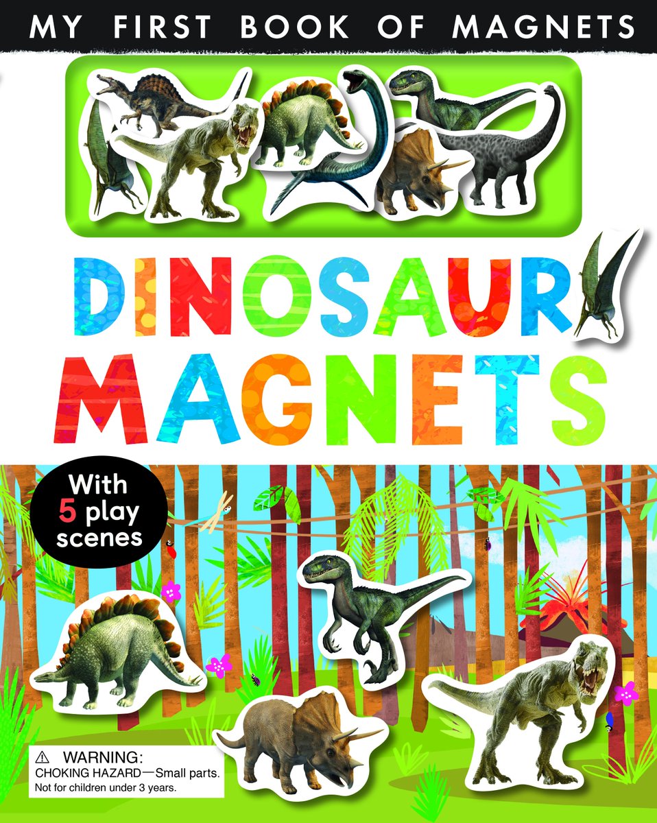 tigertalesbooks's tweet photo. Learn all about #dinosaurs with this colorful &amp; #interactive first book of #magnets!  9781680105643 #kidlit #prehistoric #handeyecoordination #vocabulary #reading #toddlers #preschool #21DayReadAloud #playtime #storytime https://t.co/FkpHNinzck