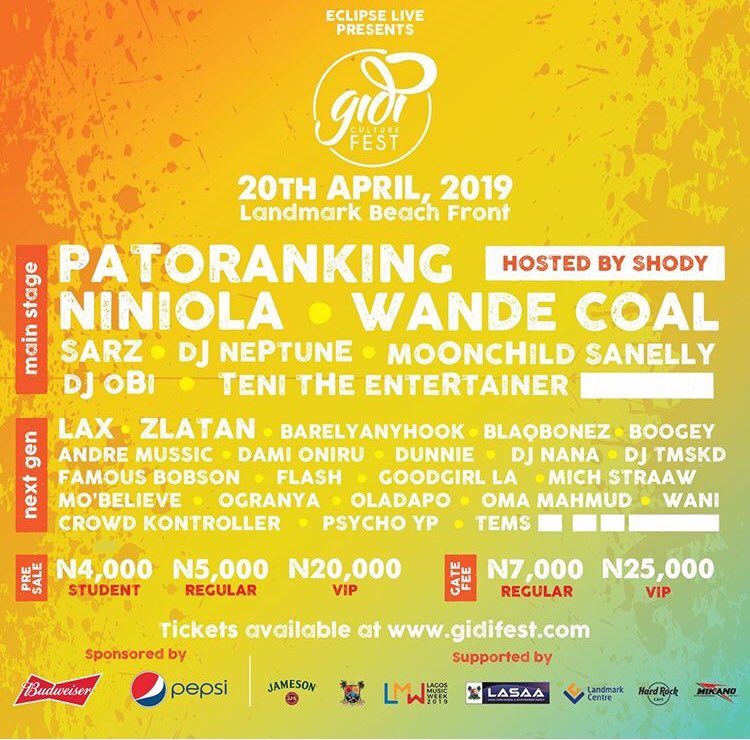 TMSKDJ's tweet photo. 🇳🇬 Way !!!! #GidiFest2019 #Gidifest6 @GidiFest 

April 20

Landmark Beach Front https://t.co/MISozpCKJ5