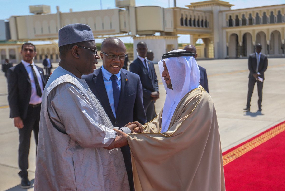 Macky_Sall's tweet photo. Je remercie les autorités émiraties de m’avoir convié à Abu Dhabi pour les Jeux Olympiques Spéciaux : une belle occasion d’échanger sur les prochains JOJ au Sénégal, et de rencontrer officiels et hommes d'affaires, pour discuter des opportunités de développement au Sénégal. https://t.co/SVFxHV5nNv