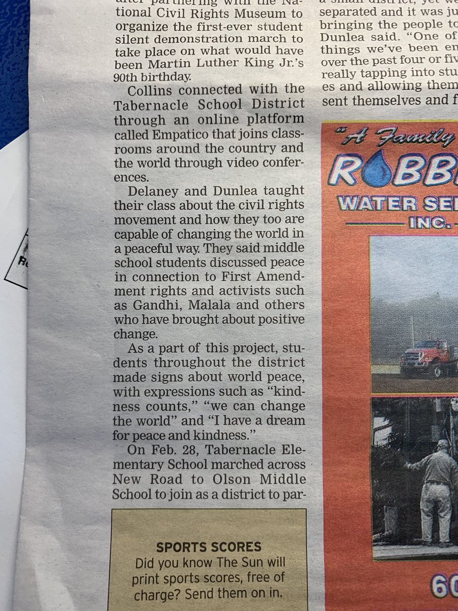 MichaelJDunlea's tweet image. Excited to see such a positive story in the paper today. @NJEA @NewJerseyDOE @NEAFoundation @NBPTS @HopeStreetGroup @Lily_NEA @LisaEgan5th @SueGrosser @Tabschools @tabernaclesun @MarieBlistan @SeanMSpiller @DrLRepollet #SparkEmpathy #TLAP @teacher2teacher @WeAreTeachers