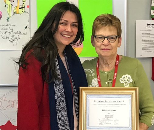BeinhauerCares's tweet photo. The Beinhauer Caregiver Excellence Award for December 2018 was presented to Shirley Palmer, a volunteer for Interim Hospice. Congratulations, Shirley! https://t.co/UG7cOhHROU https://t.co/v68G2ewa71