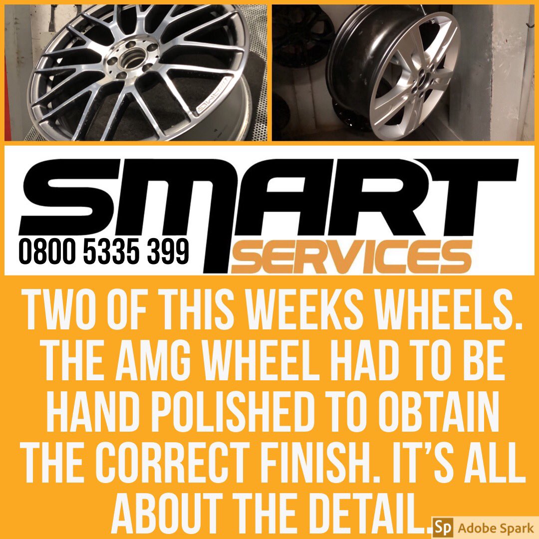 smartservicesJW's tweet photo. #jwsmartservices #alloywheelrefurbishment #smartrepair #paintprotectionfilm #accidentrepair #allaboutthedetail #amg #mercedes https://t.co/RkcAU8FrsQ