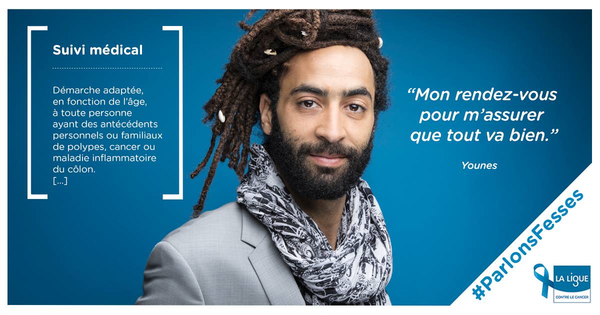 #MarsBleu 💙
Vous avez un facteur de risque personnel ou familial ?
Vous devez avoir un suivi quotidien et particulier avec votre médecin traitant. 
👉 ow.ly/X1s630nXsUn 
via <a href="/ARS_IDF/">ARS Île-de-France</a> <a href="/laliguecancer/">La Ligue contre le cancer</a> 
#prévention #santé #cancer #cancercolorectal #ParlonsFesses