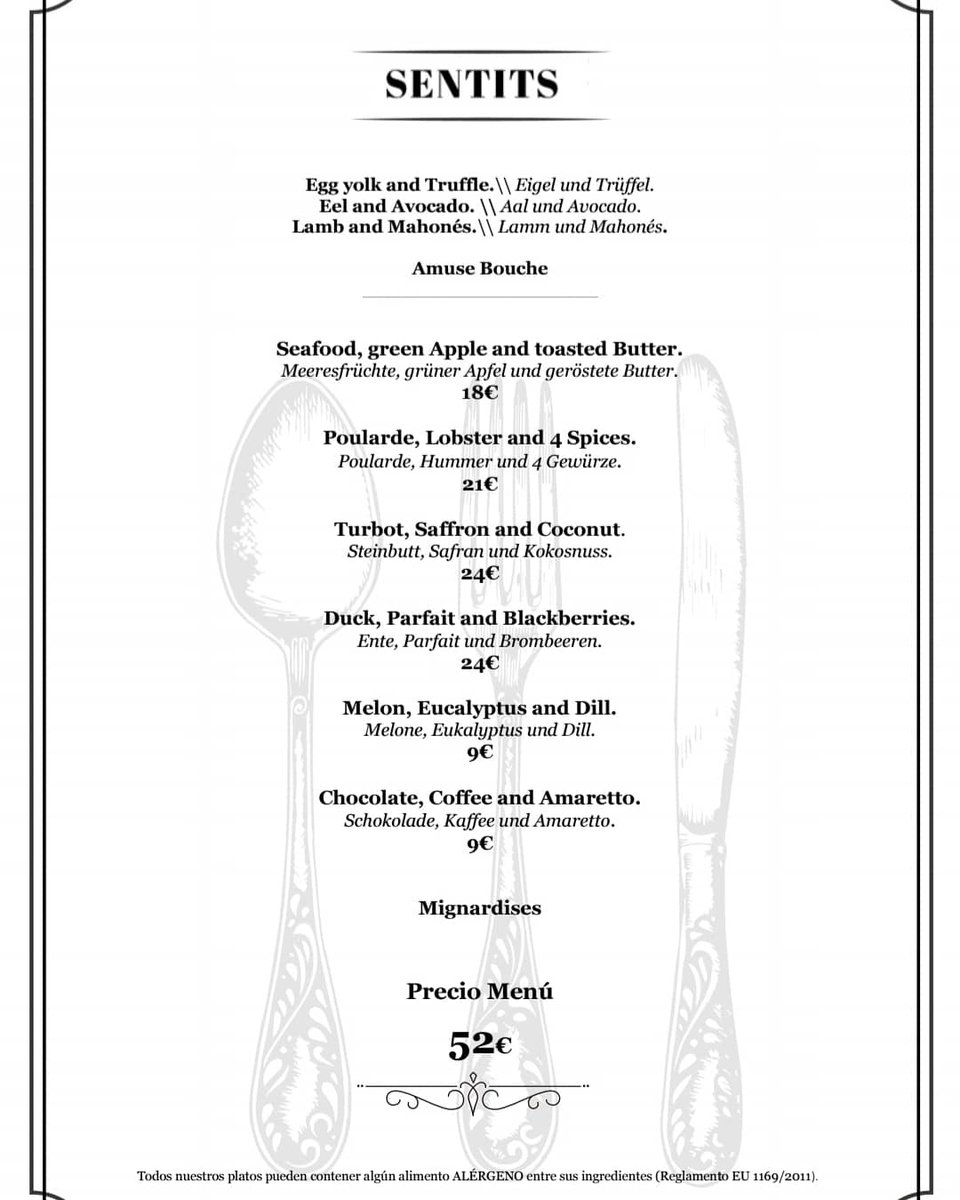 Estas noches... 🌘 Pon todos tus SENTIDOS en tu cena 🥂 Ven y prueba nuestro menú degustación SENTITS de martes a sábado noche y también SÁBADO MEDIODÍA. Reserva: 971495833.