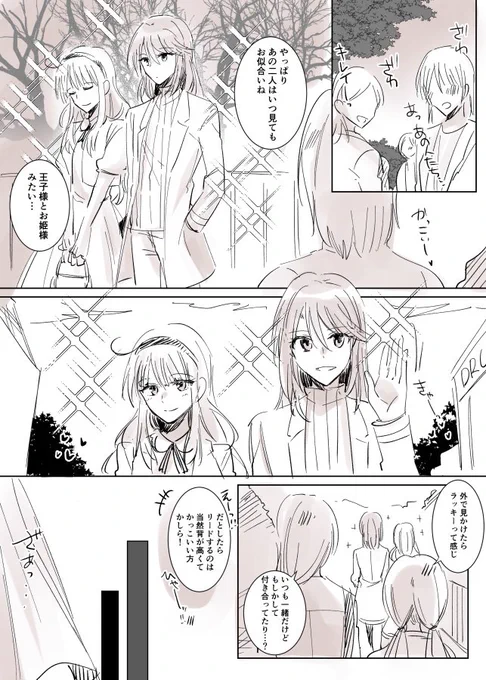 巷で噂の王子様とお姫様 #百合 #創作百合 