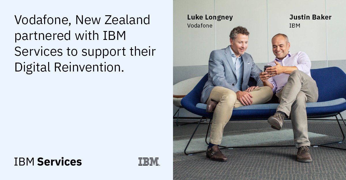 micaurus's tweet photo. Vodafone NZ + @IBMServices are using #agile ways of working and the power of #cognitive solutions to deliver a superior digital #CustomerExperience #DigitalReinvention #KnowIBMServices #BreakthroughPartnerships https://t.co/OkvOqe9Es0 https://t.co/VJlxrGx5NY
