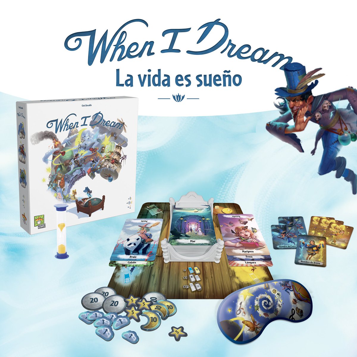 Asmodee_es's tweet photo. Ten cuidado con los Hombres de Arena y los Hombres del Saco, que intentarán que el Soñador pierda su camino.
¡Atrévete a soñar!

https://t.co/BOg272lsn8
#WhenIDream @ReposProduction https://t.co/mer4vMAYTc