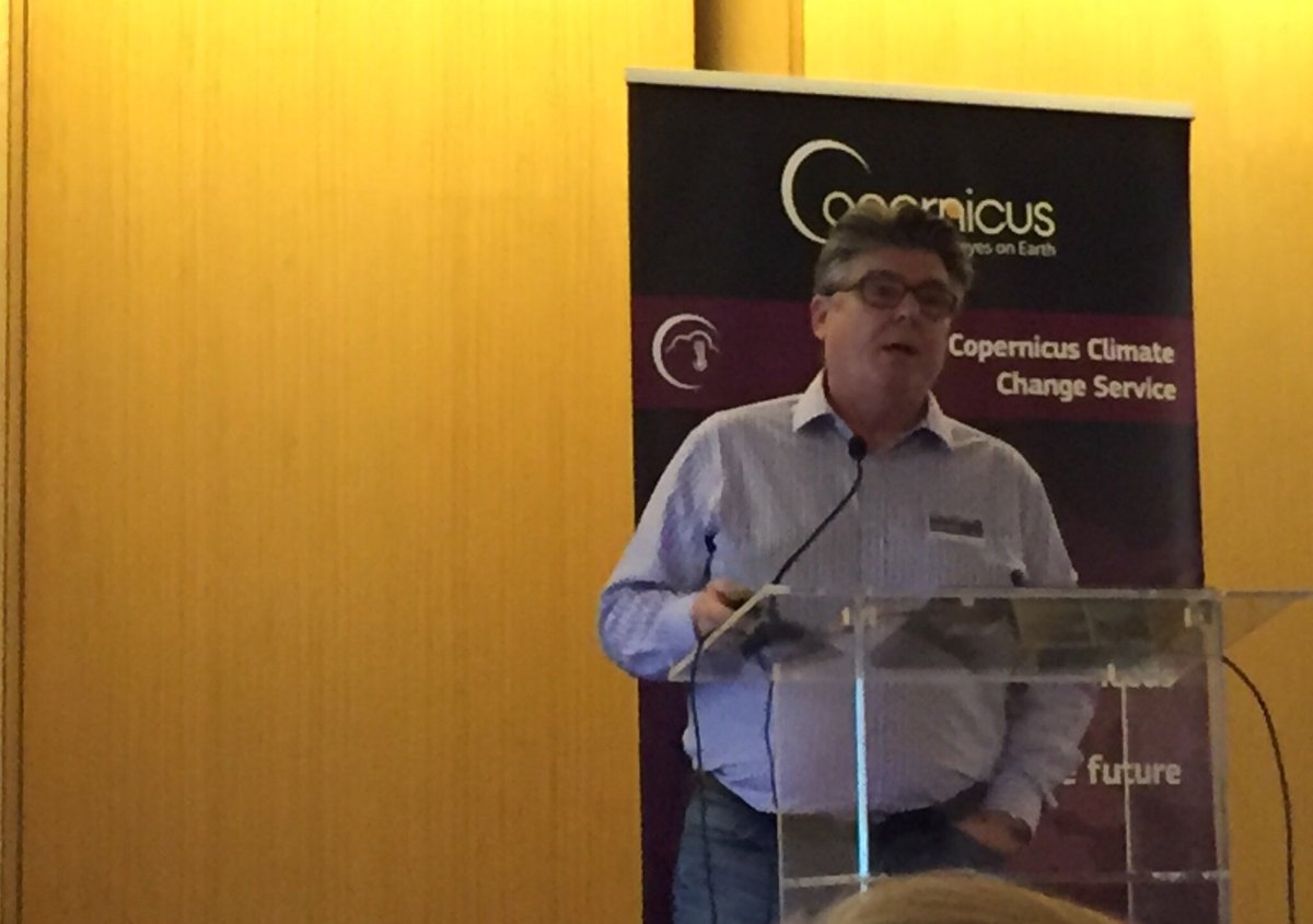 Three of many knowledge purveyors from #C3S Global Impacts explain future changes in algal blooms in USA, ice roads in Russia, heatwaves in Australia. Neat graphs &amp; technical details can be found at climate.copernicus.eu/global-showcas… #SISusers19 #SMHI #C3S