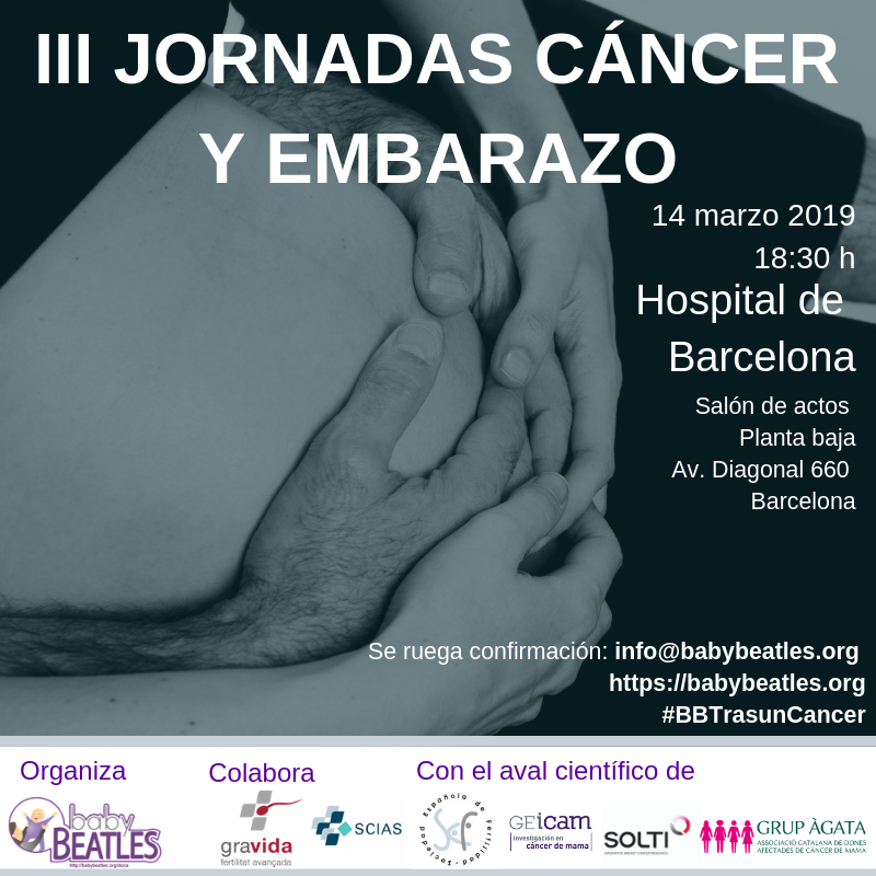 teresa_ferreiro's tweet photo. Hoy son las Jornadas de #canceryembarazo que organiza @Baby_Beatles. En el Hospital de Barcelona a las 18:30. Aún quedan plazas!. #BBTrasuncancer https://t.co/e6EL99py5F