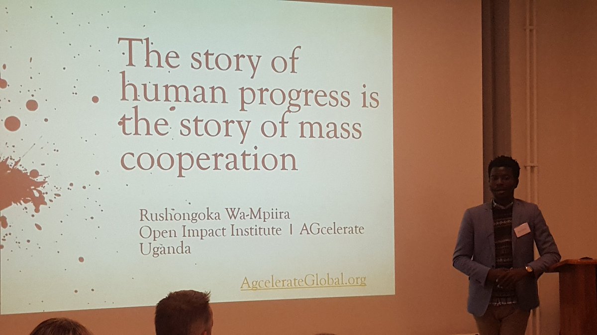 erika_siren's tweet photo. "The story of human progress is the story of mass #cooperation" by @Wa_Mpiira at the Multi-Stakeholder #partnerships seminar at @SEIresearch HQ in Stockholm organized by @SIANIAgri and @SLUglobal1 https://t.co/lOq6qT6acy