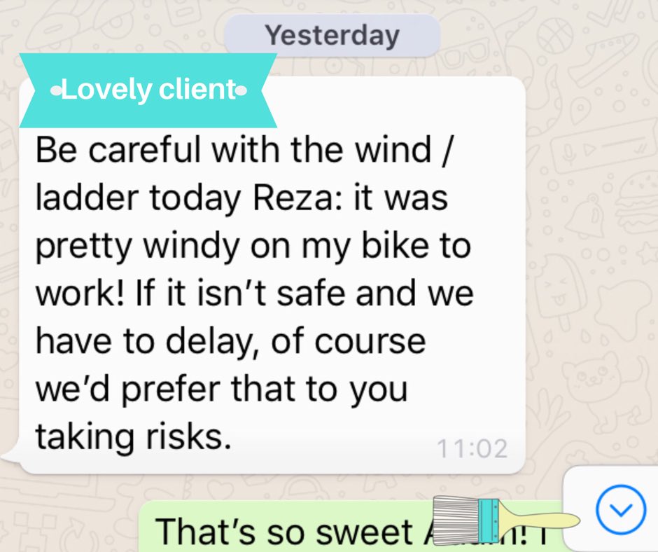 Who cares about #StormGareth when our clients are so lovely?