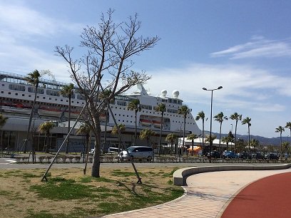 <a href="/MV_Columbus/">Columbus</a> Docked in Kagoshima today followed by a local show for the guests