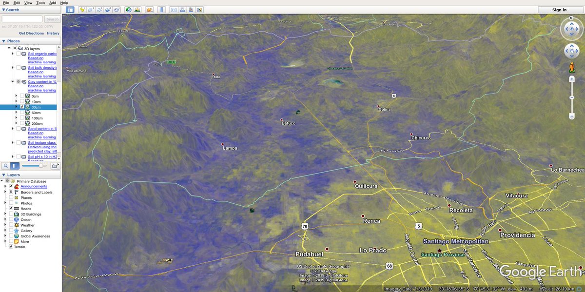 opengeohub's tweet image. Global predictions of clay content at 250 m and 6 standard depths 0, 10, 30, 60, 100 and 200 cm landgis.opengeohub.org/#/?base=OpenTo…. help us make better soil maps by contributing point data / reporting issues. #DigitalSoilMapping #OpenData #LandGIS