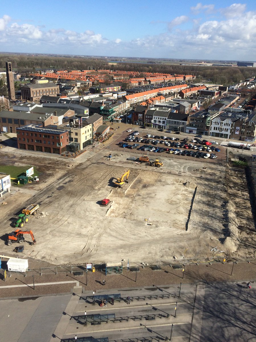 GemeenteNOP's tweet photo. #DeDeel Emmeloord gezien vanuit de Poldertoren #werkaandeweg https://t.co/GW92K1Ggez