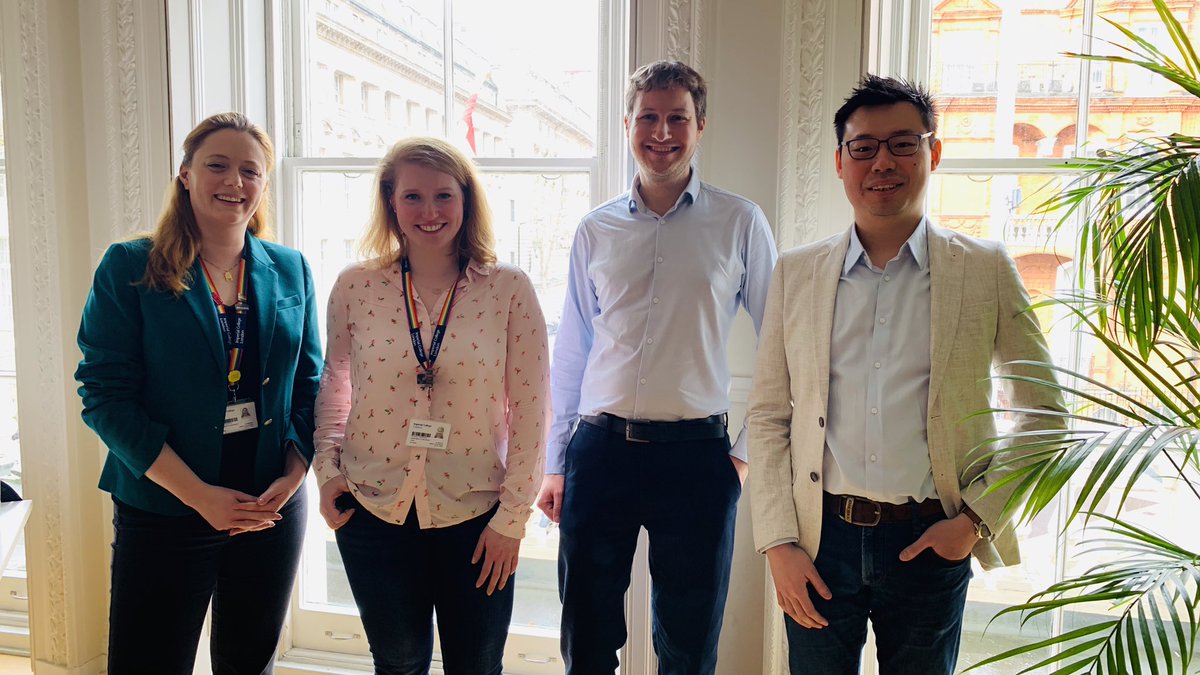 bluebananna's tweet photo. Great morning @austria_in_UK discussing topics in materials research and innovation with @StellaPe12 &amp; Koon-Yang Lee from @imperialcollege 🇦🇹 Thanks @peterpesl for hosting us and for the great discussion ❤️ https://t.co/M3kp2sShXk