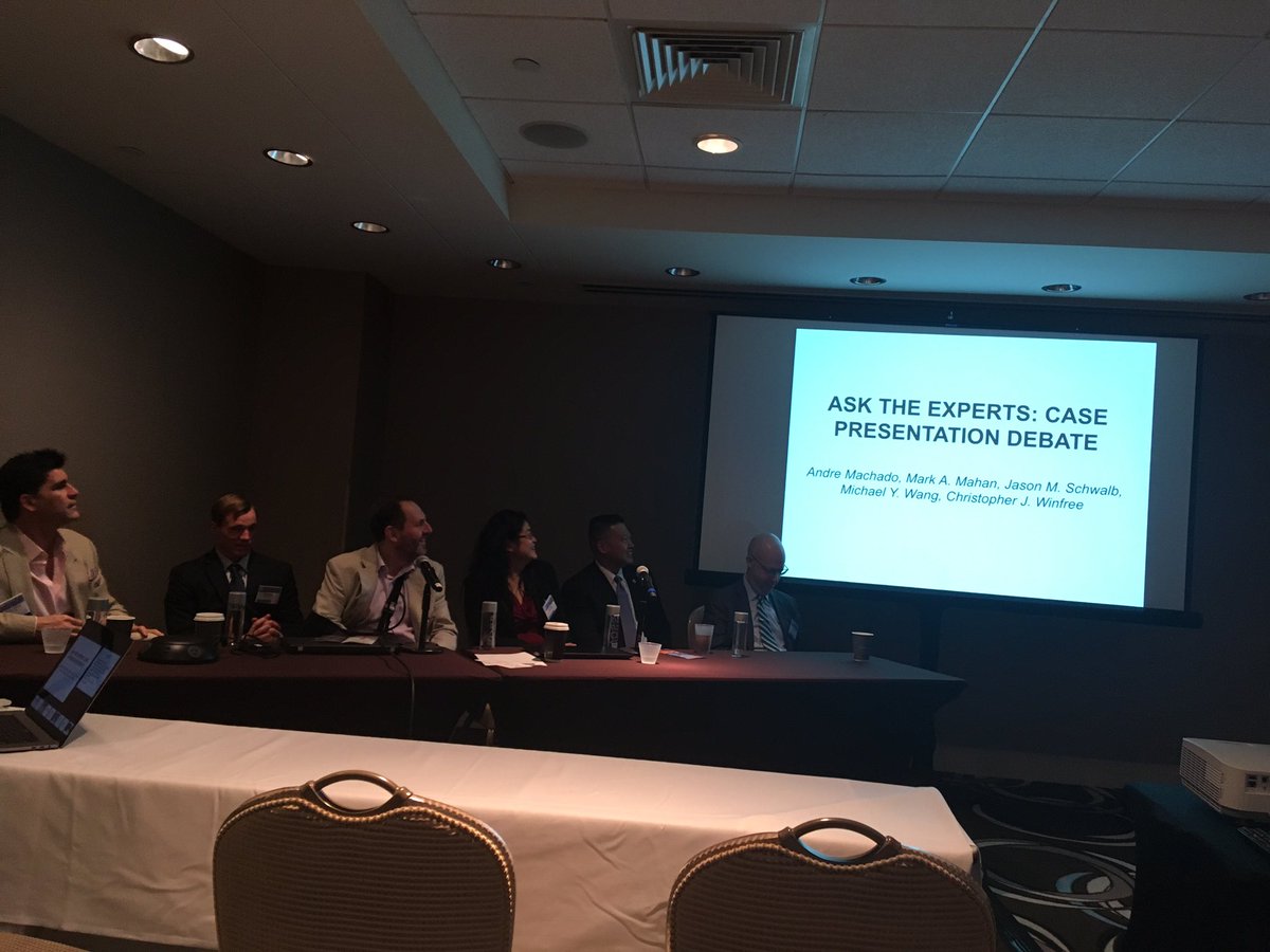 ErikaPetersenMD's tweet photo. Vibrant discussion about spinal disorders and pain at the #PainSection2019 meeting covering #neuromodulation and more. @AANSNeurosurg @CNS_Update https://t.co/KWI3rQWfUR