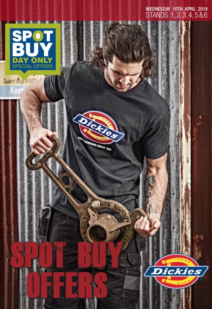 Less than 1 month until the NMBS Show! Come and see us <a href="/DickiesEurope/">Dickies Europe</a> on Wednesday 10th April on stand 1,2,3,4,5 &amp; 6 to view our products &amp; special spot buy offers. <a href="/NationalMerch/">NMBS</a> see you there 👷🏼‍♀️ #ppe #NMBSExhibition #dickies #workwear