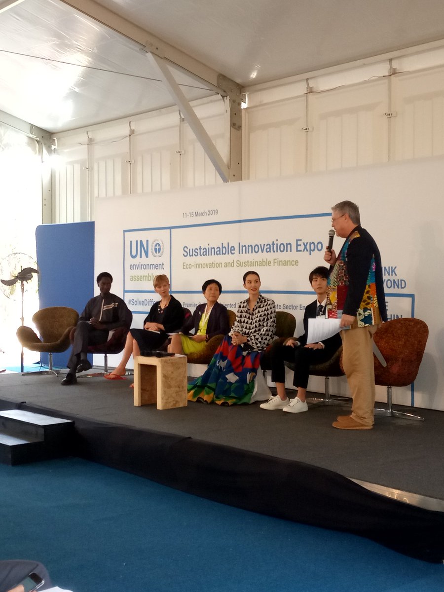 PEIGlobal's tweet photo. Launch of the UN Alliance for Sustainable Fashion happening now at the Expo Hub led by Michael Stanley-Jones, the programme management officer at PEA UN Environment. https://t.co/Is9IFNwpQm