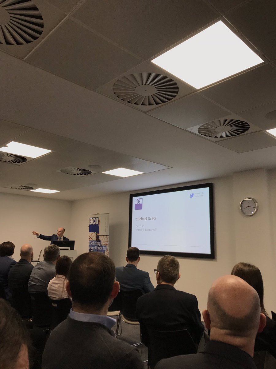 aargreaves's tweet photo. @turnertownsend sponsoring a great @BCO_UK talk this AM from @sgpLLP agile working, change in office design and importance of people and their needs to improve employee and organisational performance. @Leesman_Index sounds like interesting stuff, I’ll be looking to find out more! https://t.co/Ol2C2PEPrd