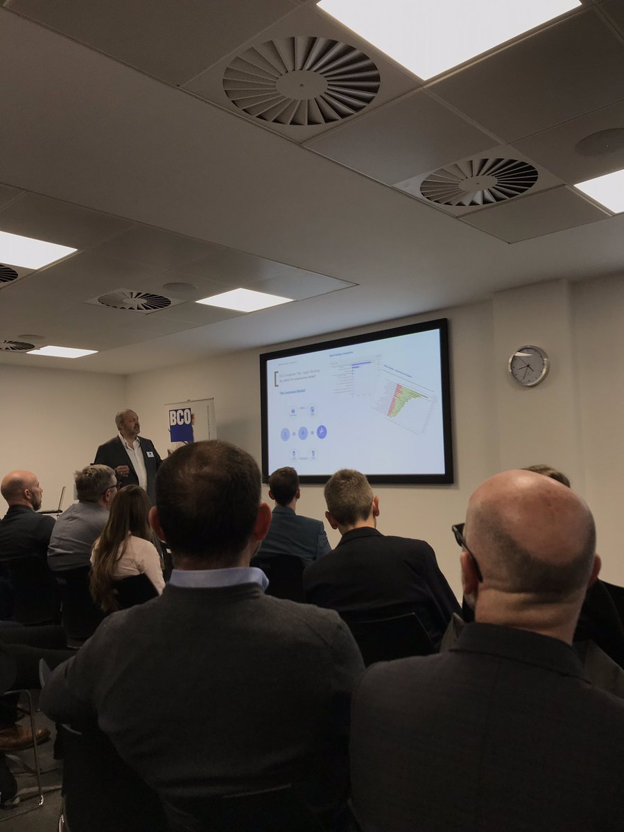 aargreaves's tweet photo. @turnertownsend sponsoring a great @BCO_UK talk this AM from @sgpLLP agile working, change in office design and importance of people and their needs to improve employee and organisational performance. @Leesman_Index sounds like interesting stuff, I’ll be looking to find out more! https://t.co/Ol2C2PEPrd