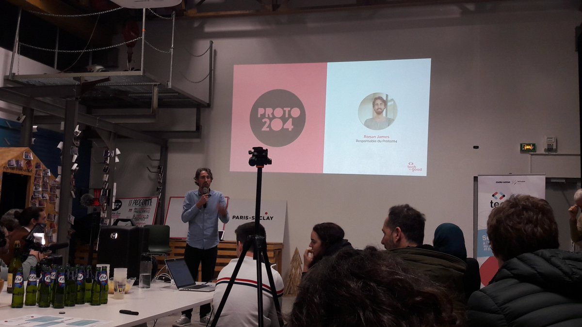 [Rewind] Hier, 13/03, au "Tech for Good Tour" au <a href="/PROTO204/">PROTO204</a>, avec 
<a href="/makesense/">makesense</a>, @LatitudesTfG, 
👉 "nouvelles technologies au service du bien commun &amp; enjeux sociaux, environnementaux @ComParisSaclay avec <a href="/MateusQuentin/">Quentin Mateus</a>, Frédérique Dumont d'ODASS, Vincent Créance @DesignSpotUniv