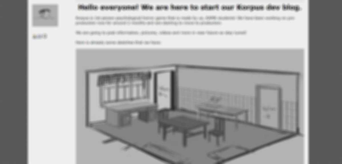 KorpusOfficial's tweet photo. We now have a devlog @tigsource forums! If you want to see more about our indie horror game check it out.
https://t.co/EXzjJq0x1U
#tigsource #devlog #indiehorror https://t.co/TKzhWu1TNF