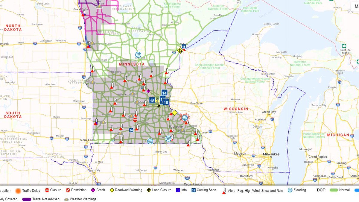 Kare 11 Traffic Map تويتر \ Kare 11 على تويتر: "Mndot's 511 Traffic Map Is Showing Some Flooded  Roads In Southern Minnesota. Be Sure To Check That The Roads In Your Area  Are Safe. #Sunrisers Https://T.co/Nidyhwnyrk