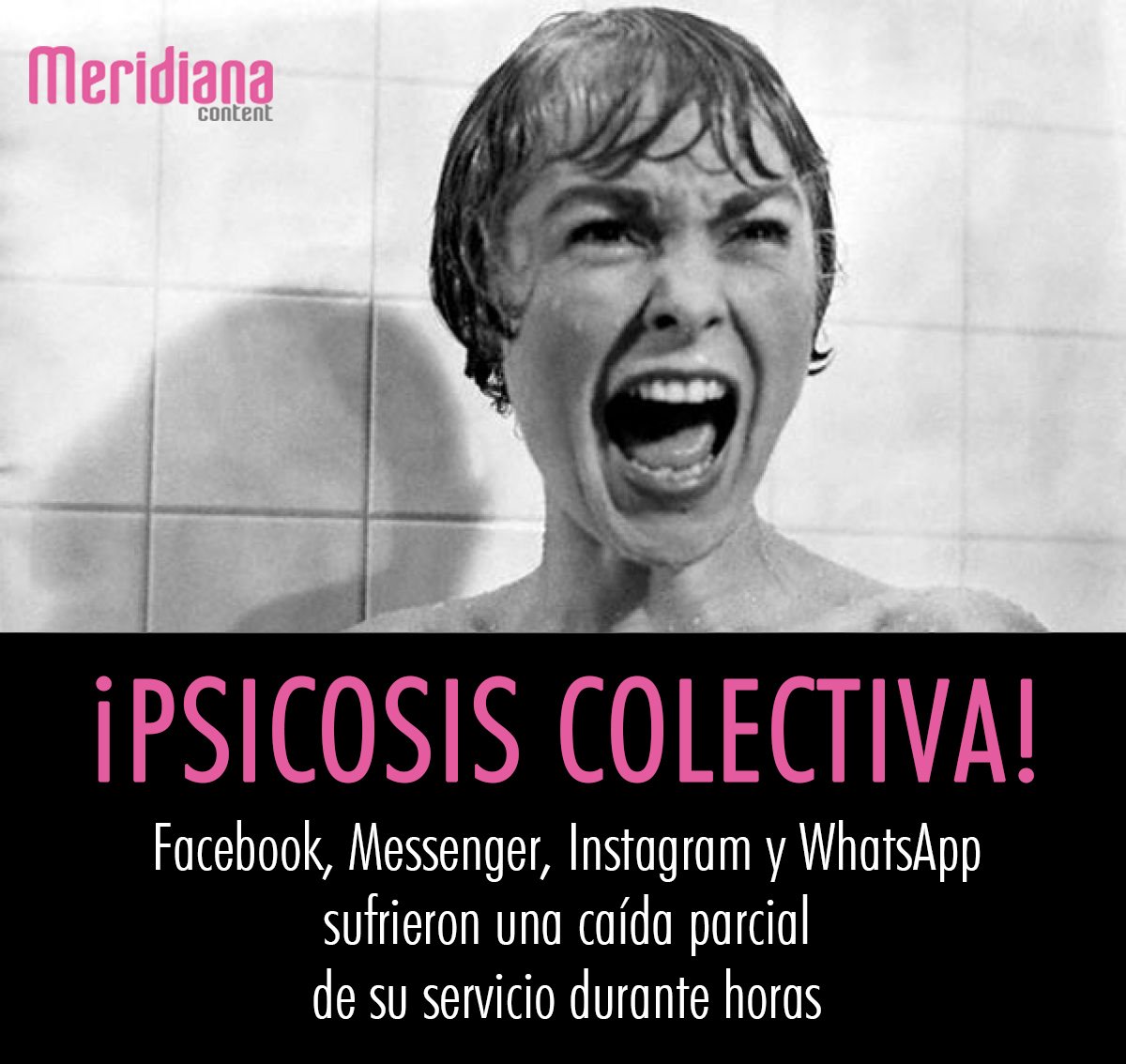 meridianacont's tweet photo. Facebook, Messenger, Instagram y WhatsApp registraron ayer, desde las cinco de la tarde, una caída parcial de su servicio en todo el mundo durante horas, tanto en su versión web de escritorio como en sus aplicaciones. 
¿Habéis sufrido mucho? #RedesSociales https://t.co/cfFT98M5xd