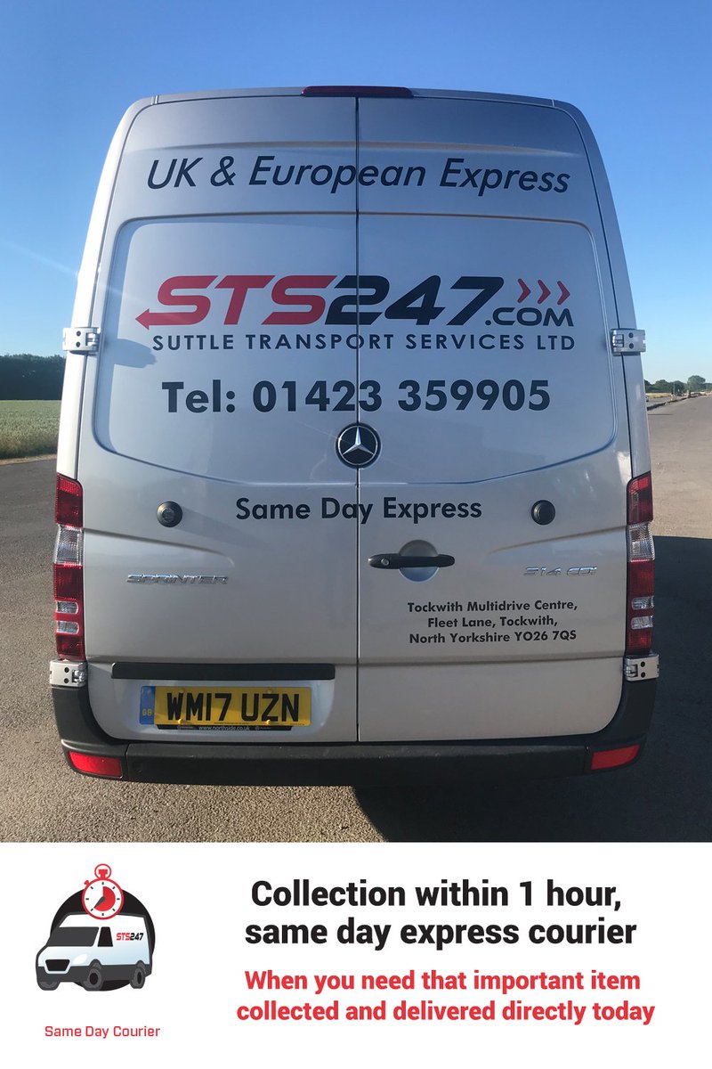 STS247UK's tweet photo. When speed of service is your top priority, STS247 are your trusted partners who can collect within the hour and get to your preferred destination within the same day. #samedaycourier https://t.co/bJfcPu4RWp