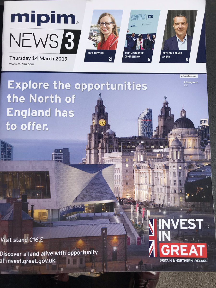 The front page of today’s MIPIM News is looking particularly good... <a href="/MIPIMWorld/">MIPIM</a> #LPLMipim #MIPIM #NorthernPowerhouse