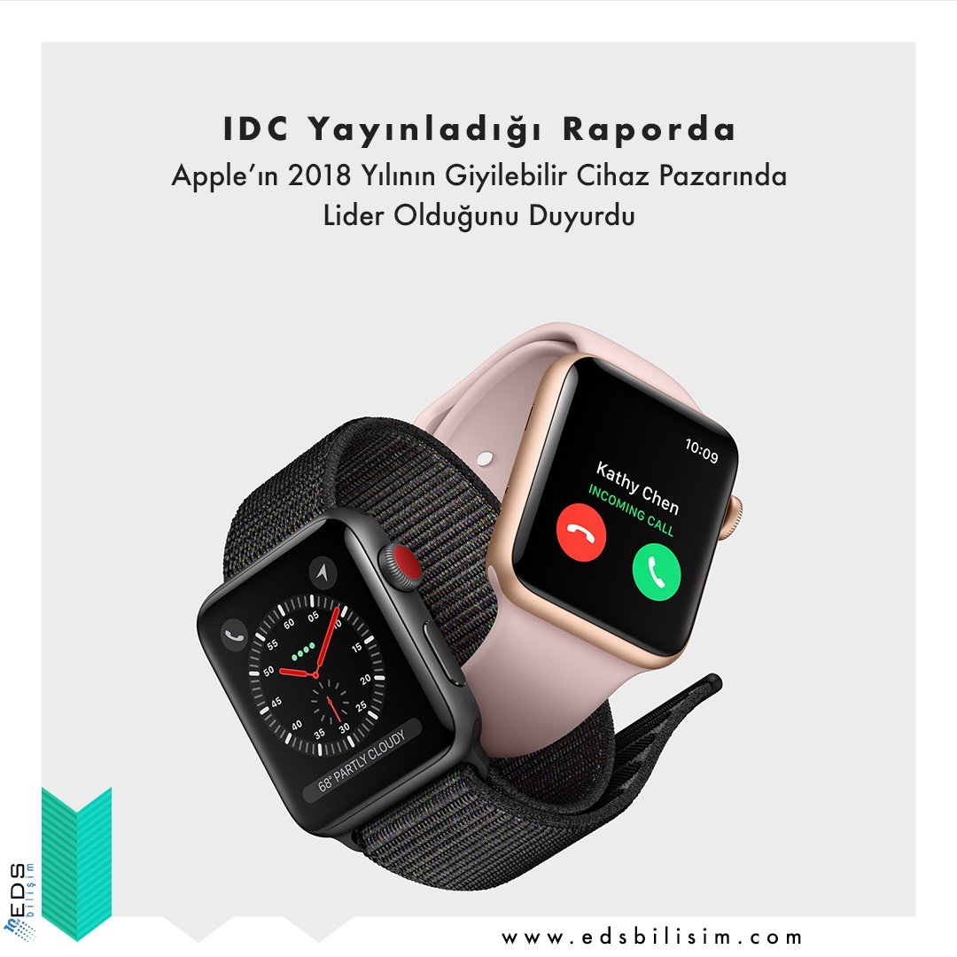 #Apple #GiyilebilirCihazlar da 2018 Yılında Pazar Lideri Oldu. #watch #applewatch #wearabledevice