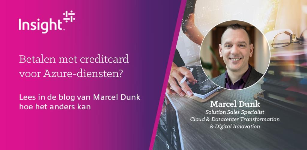 Betalen met creditcard voor Azure-diensten? Het kan anders. Lees de blog van Marcel Dunk, Solution Sales Specialist Cloud &amp; Data Transformation &amp; Digital Innovation ms.spr.ly/6016TEoBC