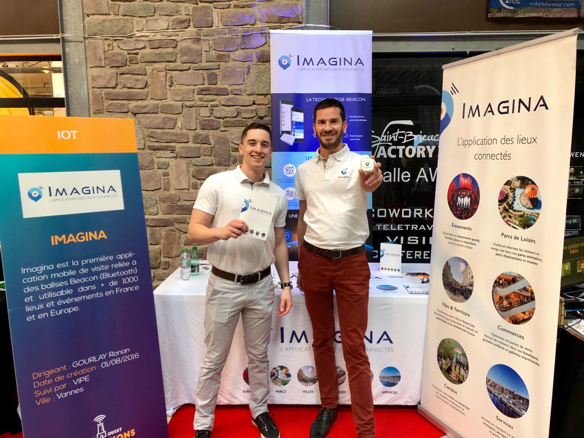 🏆 Imagina élue meilleure start-up du salon Grand'Ouest Innovations.

✈️ Direction Las Vegas pour participer au prochain <a href="/CES/">CES</a>, le plus grand salon de l'innovation au monde, début 2020.

<a href="/VIPEVANNES/">Vipe</a> | <a href="/St_Brieuc_Bay/">Office de tourisme de la Baie de Saint-Brieuc</a> | <a href="/ZOOPOLE_dvpt/">ZOOPOLE dvpt 💡</a> | @VilledeStBrieuc | @LeVillagebyCA22