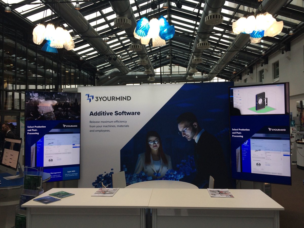 3yourmind's tweet photo. To grow #additivemanufacturing we need to connect systems with #software.
@3yourmind is building the partnerships to define the future of manufacturing at #AMForum19. https://t.co/knsXc6QmAj