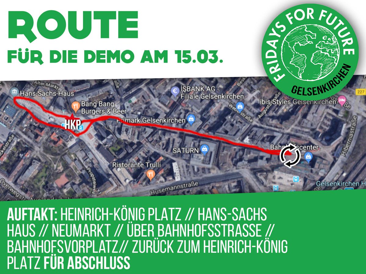 Fridays for Future Gelsenkirchen (@fff_ge) on Twitter photo Das ist unsere Route für morgen! #fridaysforfuture #climatechange #climatestrike #schulstreik #schulstreikfürsklima #schoolstrike4climate #schoolstrike Das ist unsere Route für morgen! #fridaysforfuture #climatechange #climatestrike #schulstreik #schulstreikfürsklima #schoolstrike4climate #schoolstrike