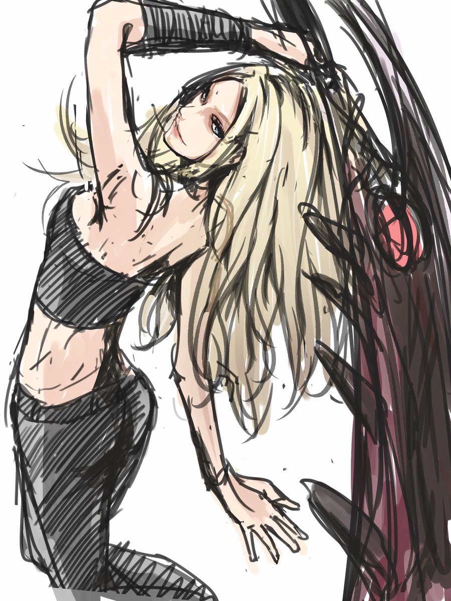 【イラスト】DMC5よりダンテの相棒、トリッシュ-Trish-と魔剣スパーダ-Sparda-
完成、線画、ラフ案