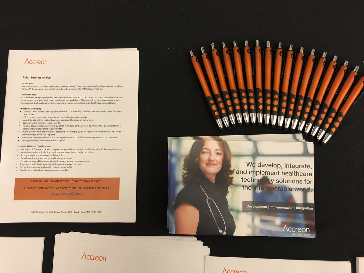 accreon's tweet image. Accreon is at the #newcomersandinternationalstudentsjobfair in #fredericton from 11-2! Make sure to come on by the #DeltaFredericton and check out our booth. 

#jobfair #careerfair #joinus