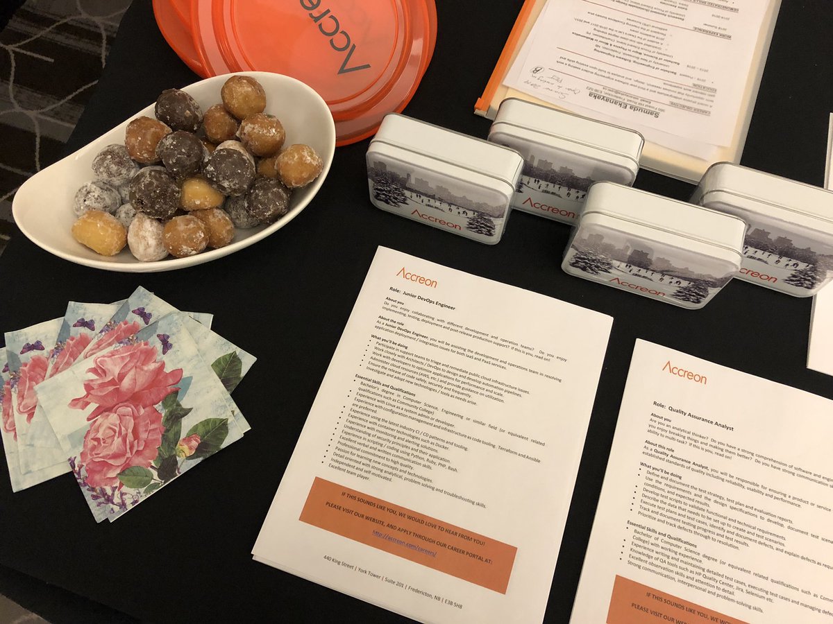 accreon's tweet image. Accreon is at the #newcomersandinternationalstudentsjobfair in #fredericton from 11-2! Make sure to come on by the #DeltaFredericton and check out our booth. 

#jobfair #careerfair #joinus