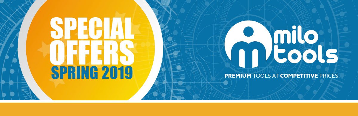 SUPER SPRING OFFERS - OUT NOW! 
Click below to see our excellent offers on milling cutters, lathe tools, spindle tooling, cutting oils and workholding. milotools.co.uk/special-offers…