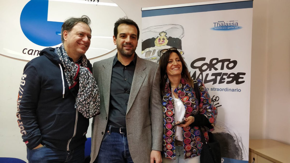 comiconitalia's tweet photo. Durante la conferenza stampa di COMIC(ON)OFF abbiamo parlato della mostra dedicata a @CortoMalteseHP organizzata con il @MANNapoli. Qui trovate la news > https://t.co/pAIIgqpWvY #comicon #comicon2019 #comiconOFF https://t.co/coZILMfZ0K