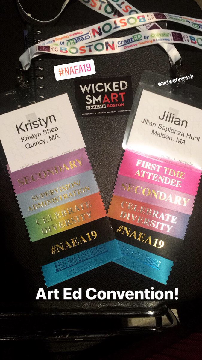 Ready for the NAEA convention with @ArtWithMrsSH ! #NAEA19 #WickedSmART