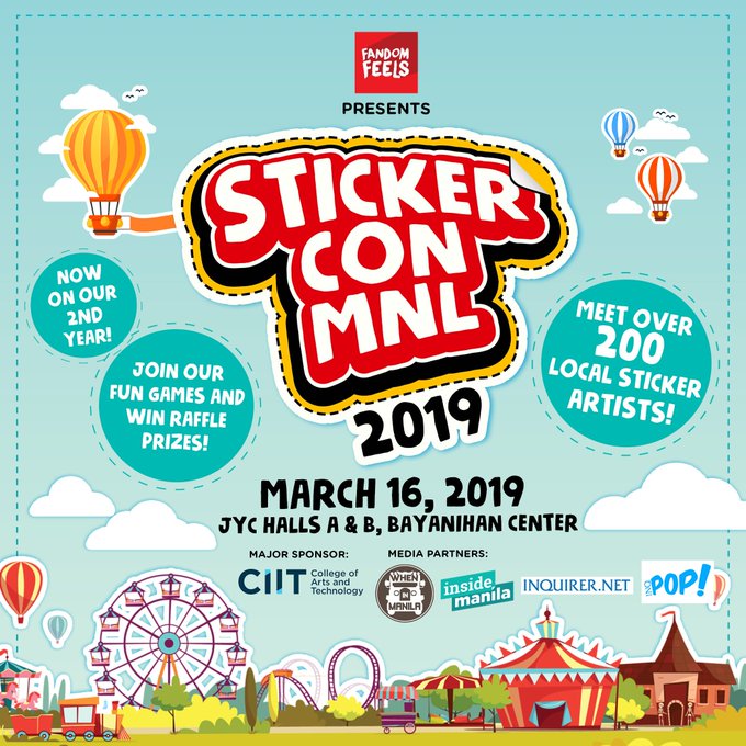im gonna be selling at sticker con mnl this weekend! come by ? ? im selling some small zines along with my stickers + maybe do on the spot sticker commissions! 1/2 