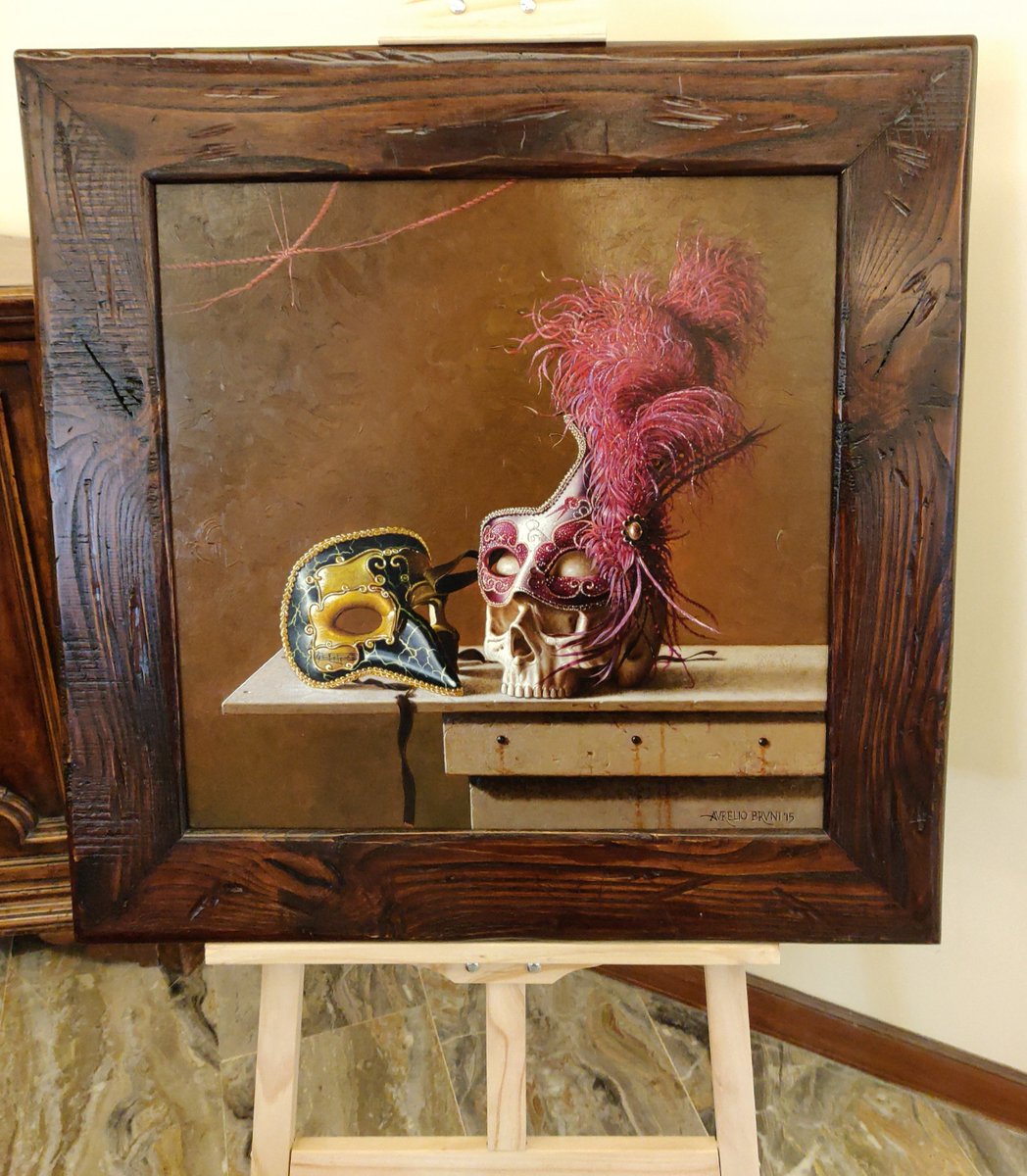 AbanoRitz's tweet image. In attesa dell'inaugurazione della @biennalevillevenete di questa domenica all' @AbanoRitz, in anteprima un'opera appena arrivata di @aureliobruni dal titolo MASCHERE VENEZIANE
#installationinprogress...
#BVV #arte #arteinvilla #operedArte #pittura #mostra #artecontemporanea